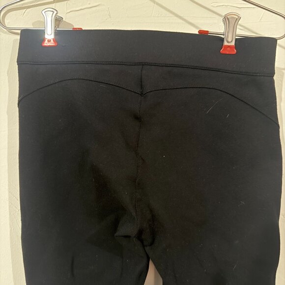 ZARA Black Leggings – Decorative Front Zippers, Thick Stretch Fabric, Size M - Picture 5 of 5